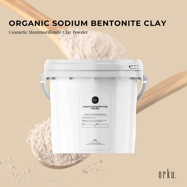 Orku Organic Sodium Bentonite Montmorillonite Clay Powder Face Mask 5kg