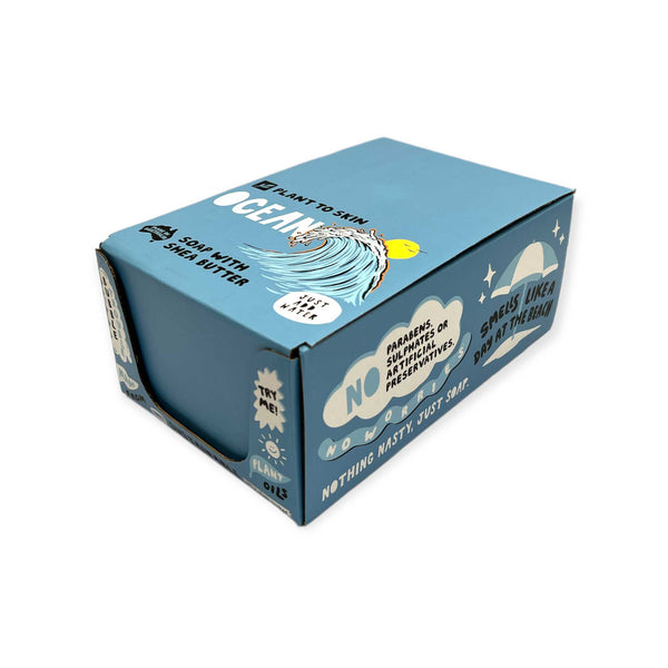 4x 100g Salt Musk Ocean Scent Plant Oil Soap Bars Triple Milled Australian