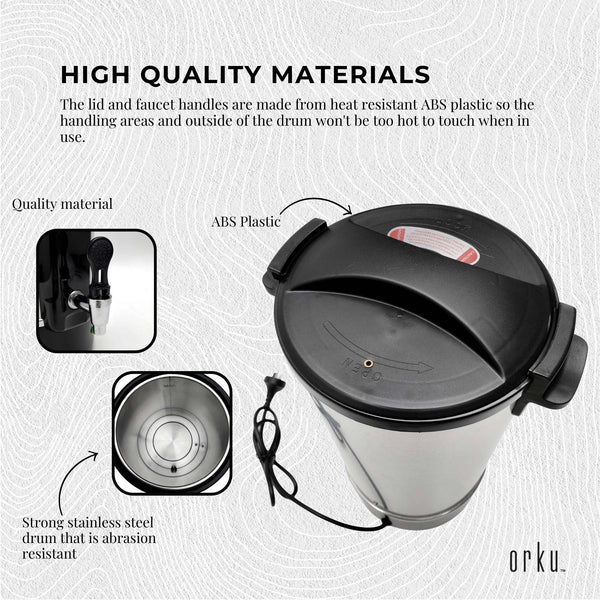 10L Orku Candle Wax Heater With Tap And Accessories - Candle Making Melter Pot
