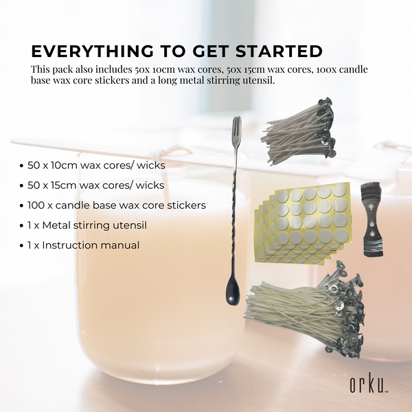 Candle Wax Heater Melter Tap 100 Wicks 100 Core Stickers Stirrer Black 1800W 8L