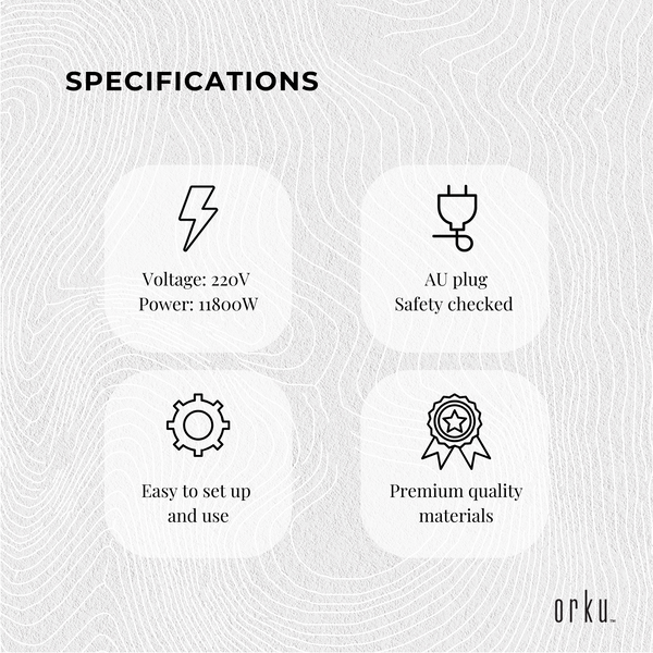 Candle Wax Heater Melter Tap 100 Wicks 100 Core Stickers Stirrer Black 1800W 8L