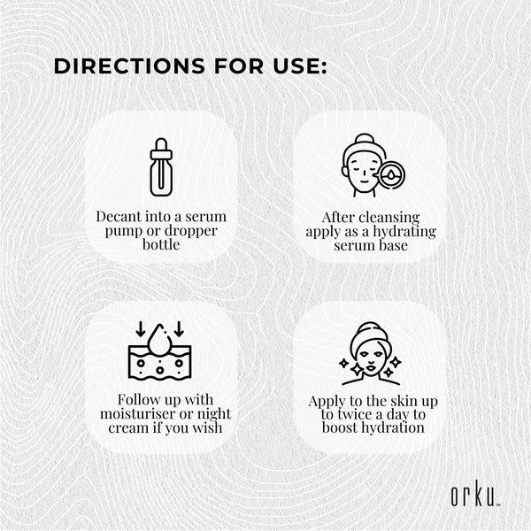 Orku Hyaluronic Acid Serum High Strength Cosmetic Face Skin Care 500ml