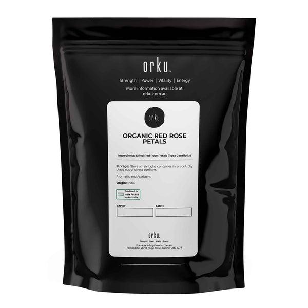 Orku Organic Dried Red Rose Rosa Centifolia Petals Wedding Confetti 50g