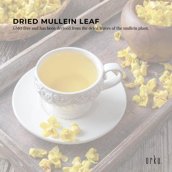 100g Organic Mullein Leaf - Dried Herbal Verbascum Thapsis