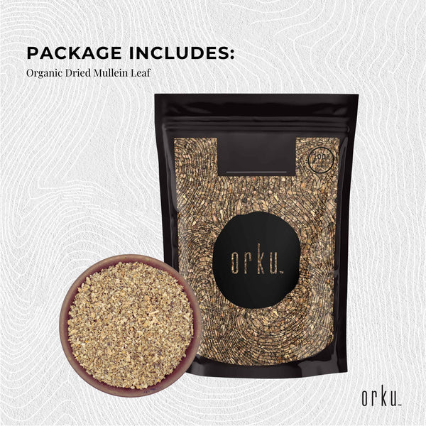 200g Organic Mullein Leaf - Dried Herbal Verbascum Thapsis