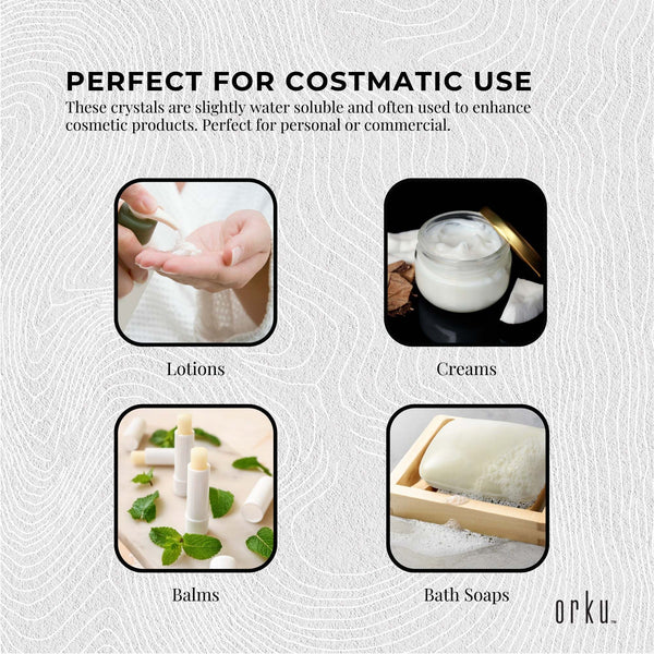 Orku 10g Menthol Crystals - USP Grade L-Menthol Mint Flakes C10H200