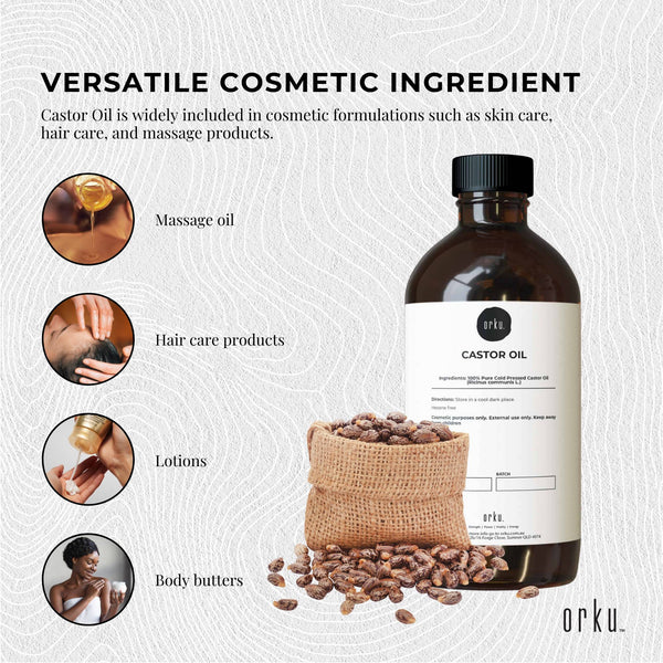 5L Castor Oil - Hexane Free Cold Pressed