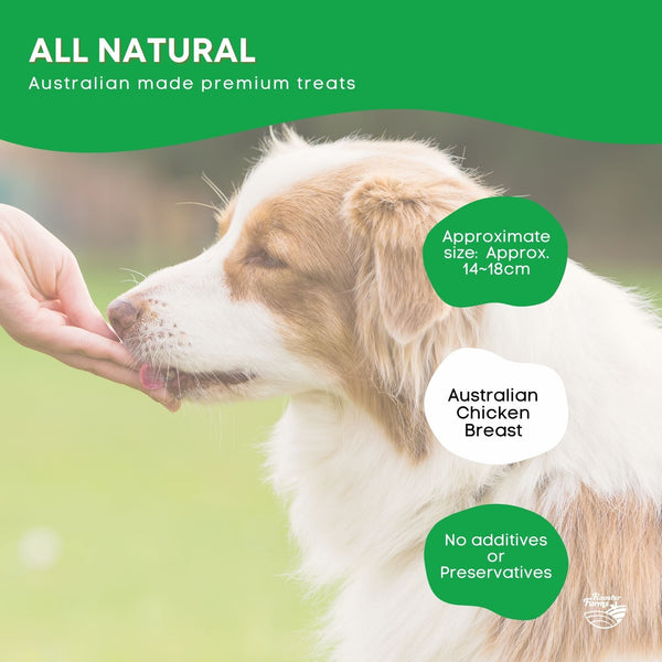 Dog Puppy Treat Chew Chicken Breast Jerky Dehydrated Australian Healthy 2kg