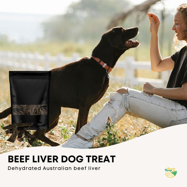 Beef Liver Dog Puppy Treat Chew Dehydrated Australian Healthy 400g