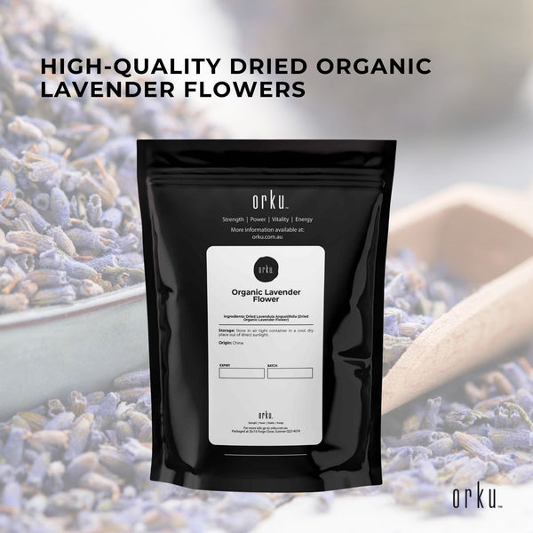 Orku Dried Lavender Lavendula Angustifolia Flowers Organic 250g