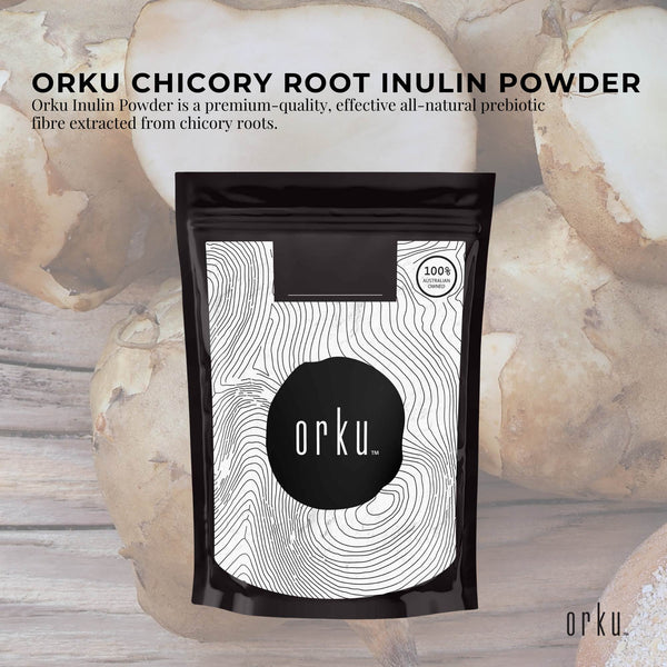 Orku 100g Chicory Root Inulin Powder - Natural Prebiotic Unflavoured Supplement