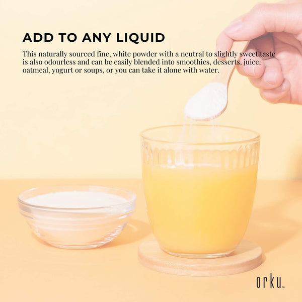 Orku 1Kg Chicory Root Inulin Powder - Natural Prebiotic Unflavoured Supplement