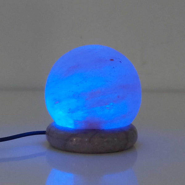 USB Himalayan Salt Lamp Ball Sphere Crystal Colour Changing LED Light