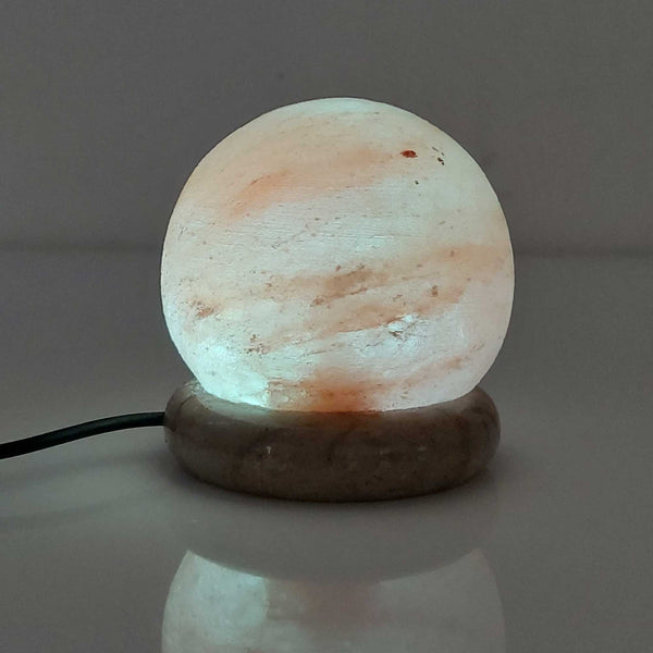 USB Himalayan Salt Lamp Ball Sphere Crystal Colour Changing LED Light
