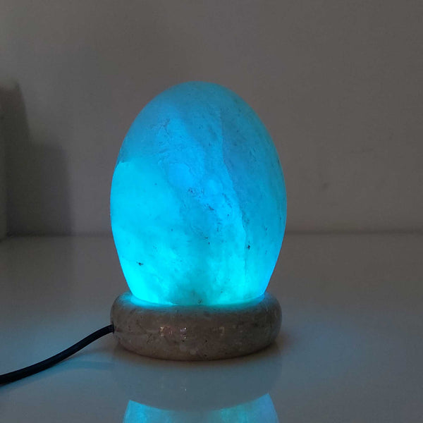 USB Himalayan Salt Lamp Colour Changing Egg Shape Rock LED Light