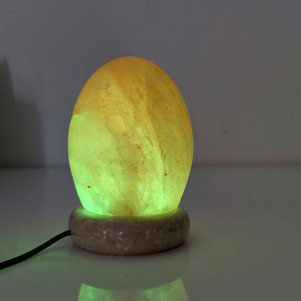 USB Himalayan Salt Lamp Colour Changing Egg Shape Rock LED Light