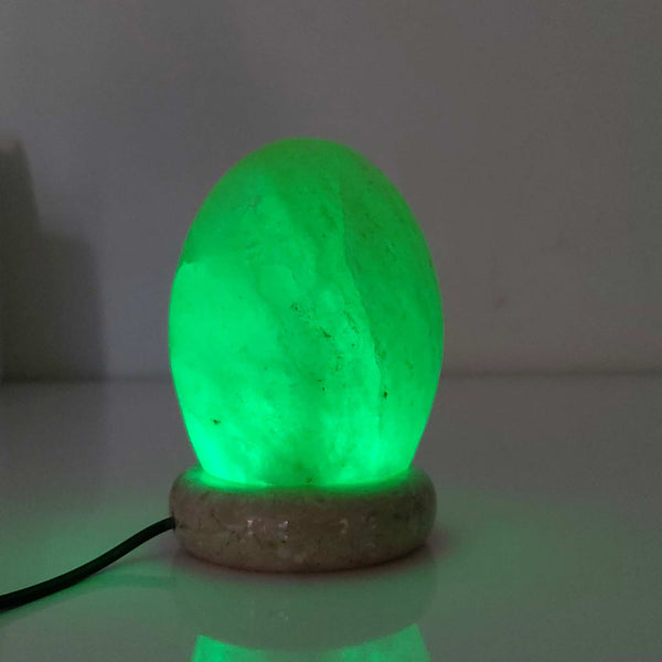 USB Himalayan Salt Lamp Colour Changing Egg Shape Rock LED Light