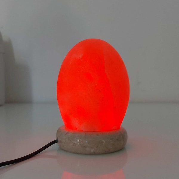 USB Himalayan Salt Lamp Colour Changing Egg Shape Rock LED Light