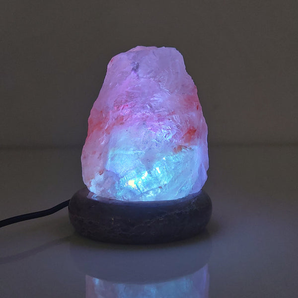 USB Colour Changing Himalayan Pink Salt Rock Lamp LED Light