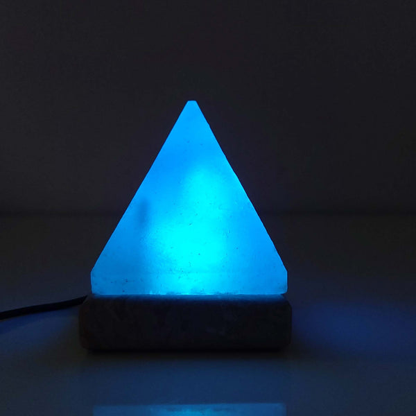 USB Himalayan Salt Lamp Pyramid Crystal Colour Changing LED Light
