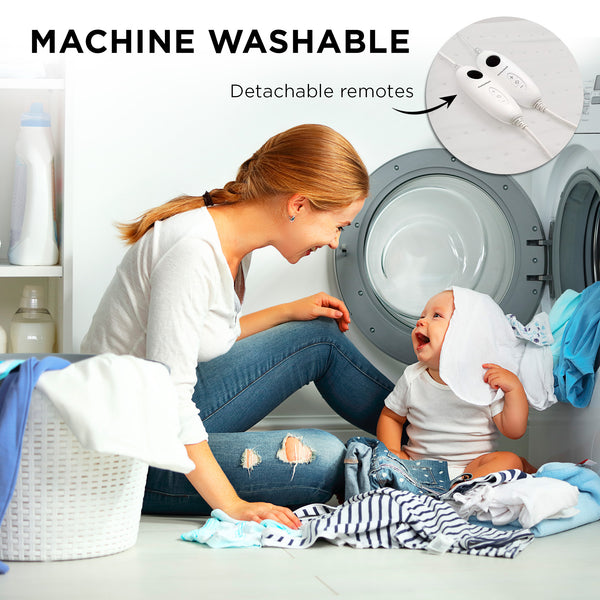 Morphy Richards Electric Blanket Washable 6 Settings Timer 40cm Wall King