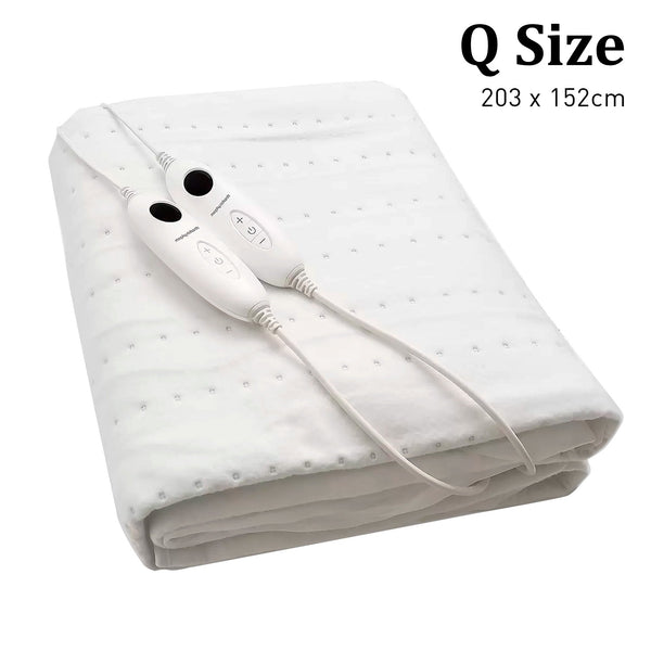 Morphy Richards Electric Blanket Washable 6 Settings Timer 40cm Wall Queen