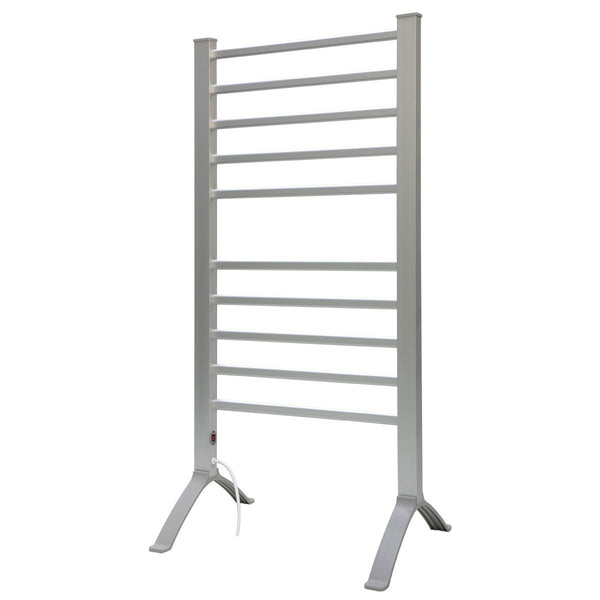 Pronti Wall Mount Freestanding Electric Heated Towel Clothes Rail Rack 10 Bar 160W