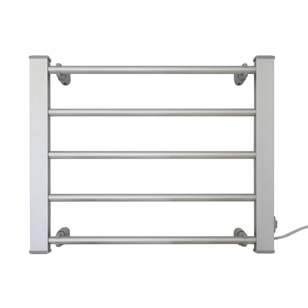 Pronti Wall Mounted Electric Heated Towel Clothes Rail Rack 5 Bar Warmer 90W