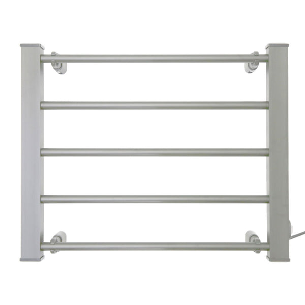Pronti Wall Mounted Electric Heated Towel Clothes Rail Rack 5 Bar Warmer 90W