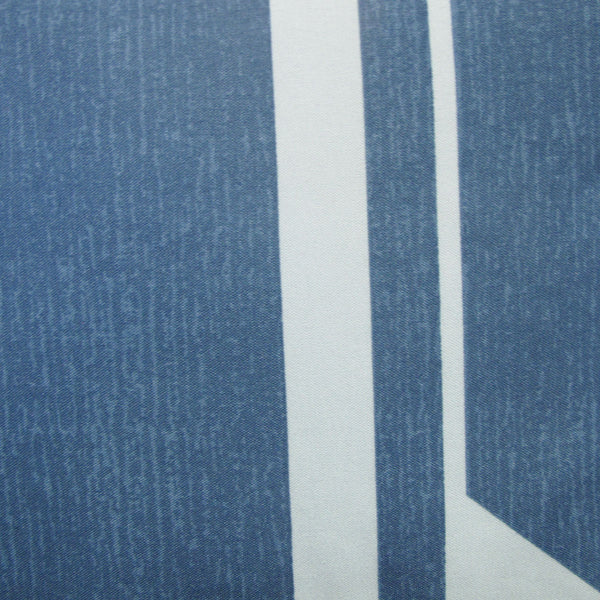 Artex Harold Geometric Reversible Microfibre Quilt Doona Duvet Blue Queen