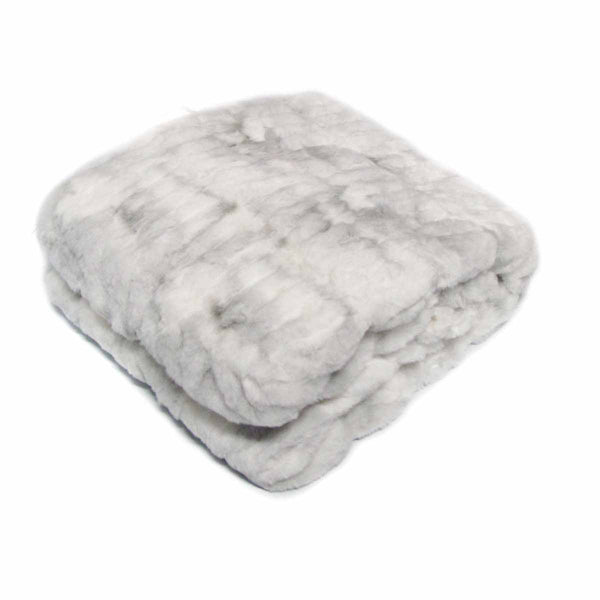 Meadow Soft Faux Fur Blanket Throw Rug 127 x 152cm Arctic Fox