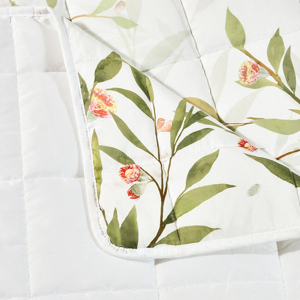Bianca Corymbia Floral Quilted Bedspread Comforter Coverlet Super King
