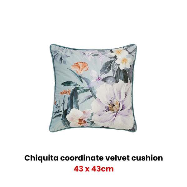 Bianca Chiquita Floral Cotton Square Filled Cushion 43cm