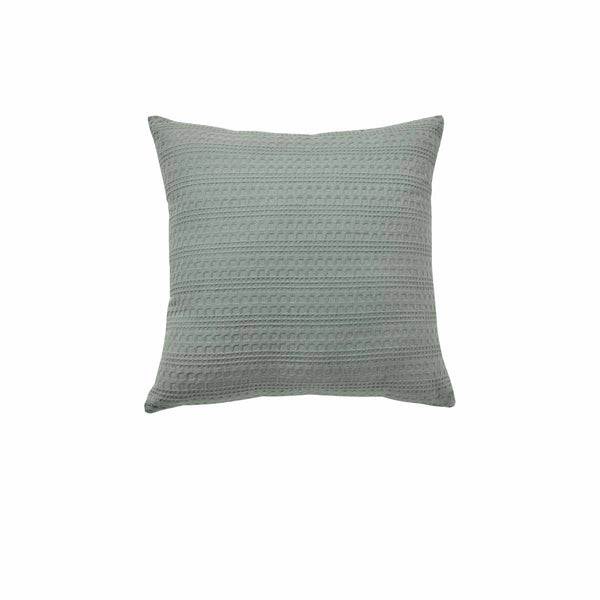 Bianca Kahlani Waffle Square Filled CushionSage Green 43cm