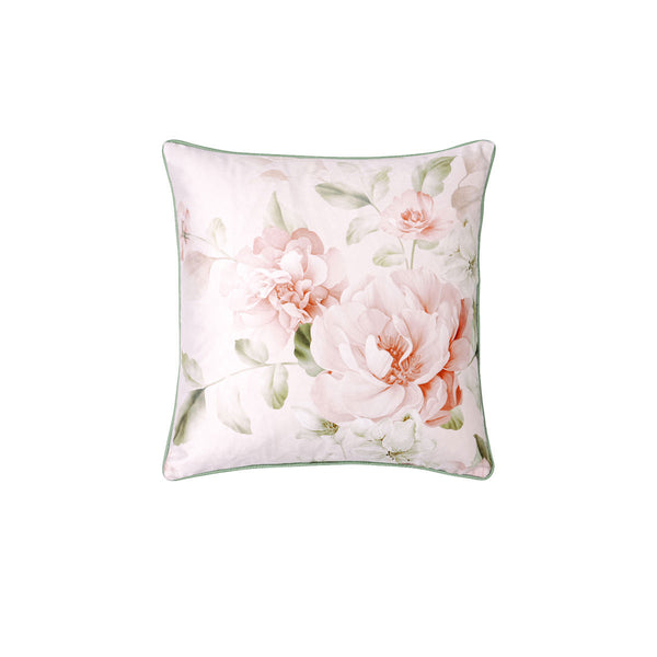 Bianca Layla Floral Square Filled Cushion Pink 43cm