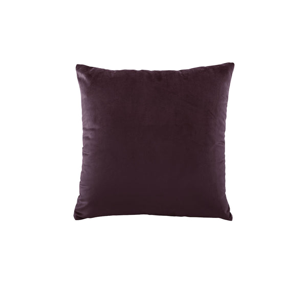 Bianca Vivid Coordinates Velvet Square Filled Cushion Plum Purple 43cm
