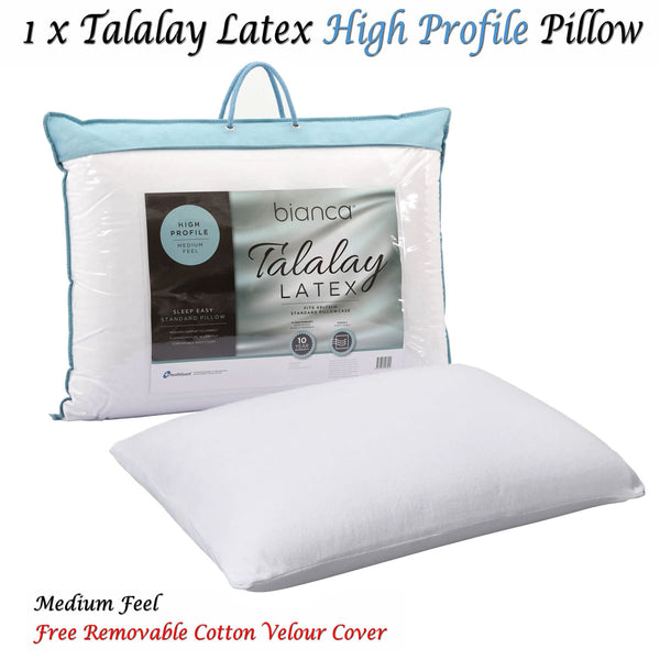 Bianca Talalay Latex High Profile Pillow 65 x 45cm