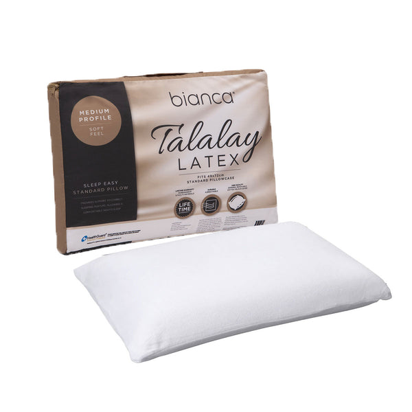 Bianca Talalay Latex Medium Profile Pillow 60 x 14cm