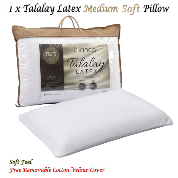 Bianca Talalay Latex Soft Profile Pillow 60 x 14cm