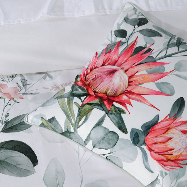 Bianca Wellingrove Cotton Sateen Quilt Doona Duvet Cover White Super King