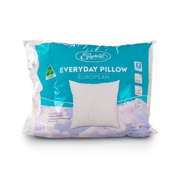 Easyrest 900gms Polyester Fill Everyday European Pillow 65 x 65cm