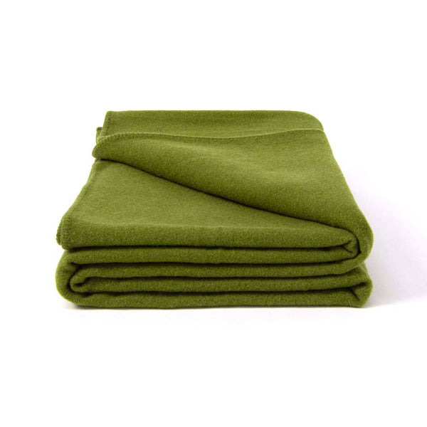 Laconia 400GSM Australian Pure Wool Blanket Moss Green King