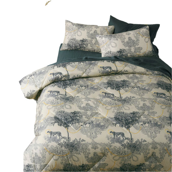 Big Sleep Matteo Trees Microfibre Printed Comforter Coverlet Bedspread King
