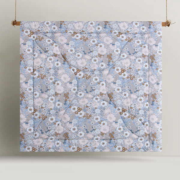 Accessorize Rainbow Garden Cotton Bedspread Comforter Coverlet Blue Queen