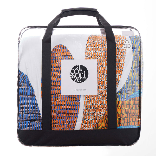 Accessorize Sorrel 3 Piece Foliage Bedspread Comforter Coverlet White Double