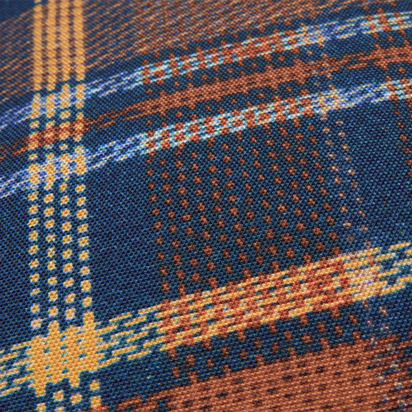 KAAT Amsterdam Arda Checked Tartan Chequered Square Filled Cushion 43cm