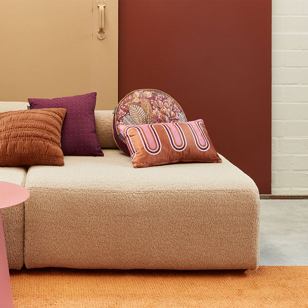 KAAT Amsterdam Asa Botanical Floral Multicoloured Round Filled Cushion 40cm