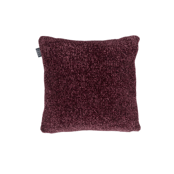 KAAT Amsterdam Jits Chenille Dark Red Square Filled Cushion 45cm