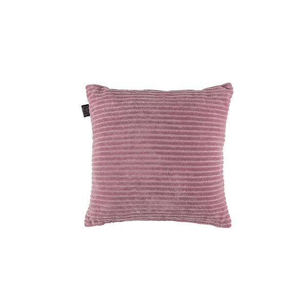 KAAT Amsterdam Ribbed Velvet Pink Square Filled Cushion 43cm