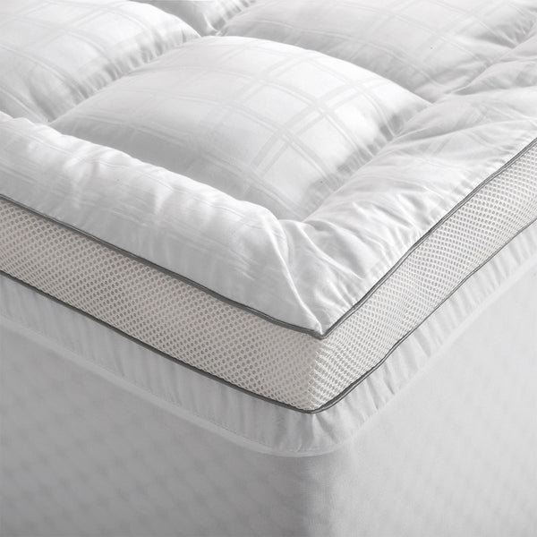 Accessorize Polyester Silk Fill Gusset Mattress Topper King Single 40cm